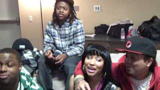 NICKI MINAJ AND LIL WAYNE'S YOUNG MONEY BACKSTAGE  IN ST. LOUIS WITH I AM MUSIC TOUR