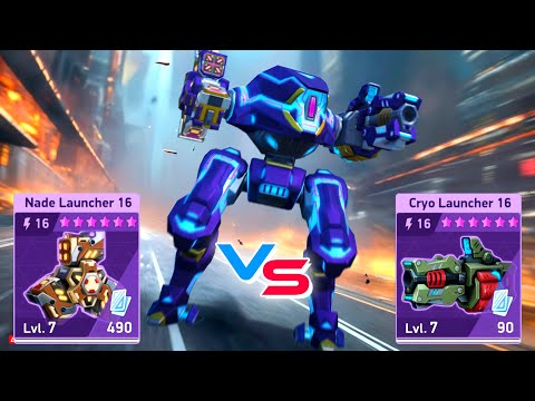 Nade Launcher vs Cryo Launcher 16 - Guardian - Mech Arena