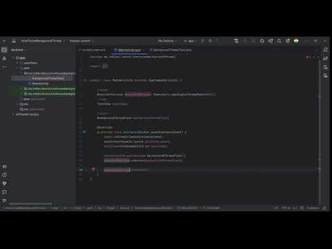How To use Background Thread in android java, Executor Service, Thread, Java Programming