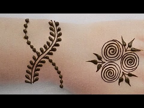 #Simple mehndi designs for back side hand | How to apply #Easy #henna Mehndi designs 2019 Video
