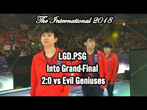 LGD.PSG Into GRAND-FINAL 🏆 International 2018 2:0 vs Evil Geniuses Winning moment @CyberWins
