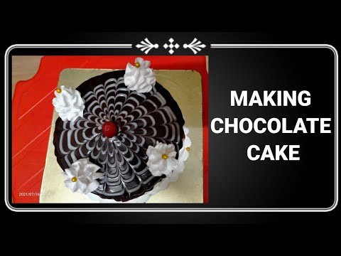 MAKING A CHOCOLATE GANACHE CAKE