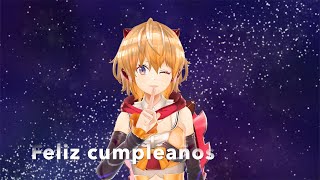 Feliz cumpleaños 2022 Cyan Sarutobi Vtuber que habla español