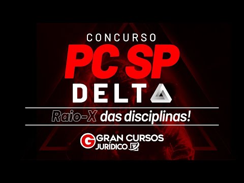 Concurso PC SP DELTA - Raio-X das disciplinas