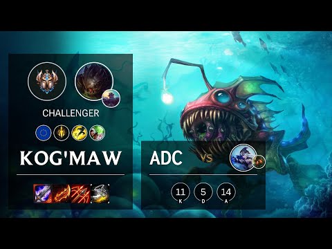 Kog'Maw ADC vs Ashe - EUW Challenger Patch 10.18