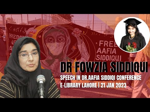 Dr.Aafia Siddiqi Conference in Lahore | Dr. Fowzia Siddiqi Speech #draafiasiddiqui #shorts