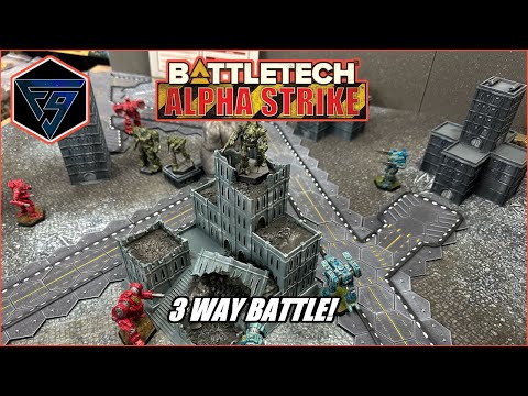 Battletech Alpha Strike Battle Report - 3 Way Battle