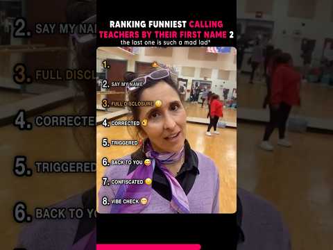 Top Funniest Calling Teachers By Their First Name 2 #shorts #usa #teacher