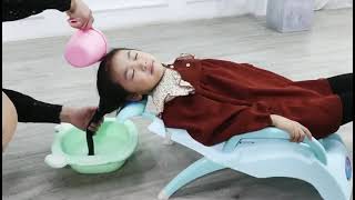 兒童洗頭躺椅家用多功能可折疊嬰兒洗發神器簡易寶寶可坐躺洗發凳