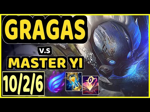 DARDOCH (GRAGAS) vs MASTER YI - 10/2/6 KDA JUNGLE GAMEPLAY - NA
