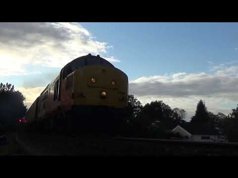 37254 Cardiff Canton (5 Tone/Thrash/Clag) - 37099 Meryl Evans Thunder Up Brundall Bank (15/10/2020)