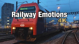 🚆 4K Cab ride from the city depot to a panorama of the alps (Switzerland | S3 Zürich - Wetzikon)