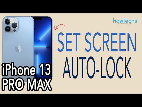iPhone 13 Pro Max - How to Set Screen Lock Time / AutoLock Time