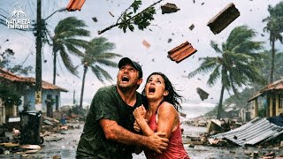 Destructive microburst hits Brazilian city!