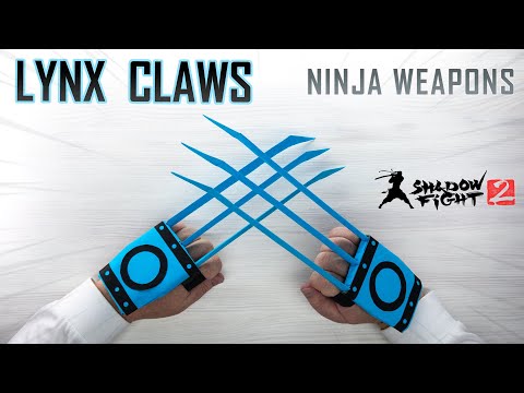 How to Make LYNX CLAWS from Paper - Shadow Fight 2 Boss Weapon