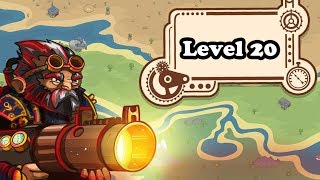 Steampunk Defense | Level 20 GAMEPLAY [HD]