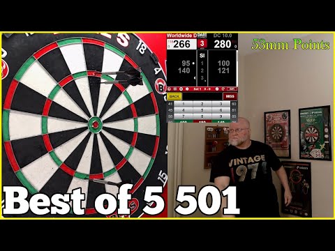 Best of 5 501 Using 51mm Long Dart Points