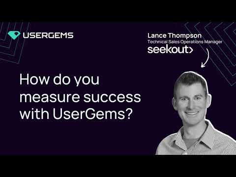 How SeekOut's Revenue team measures the success of their UserGems program