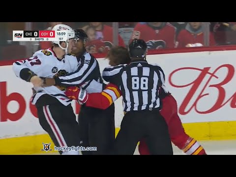 Kirby Dach vs Blake Coleman Nov 23, 2021