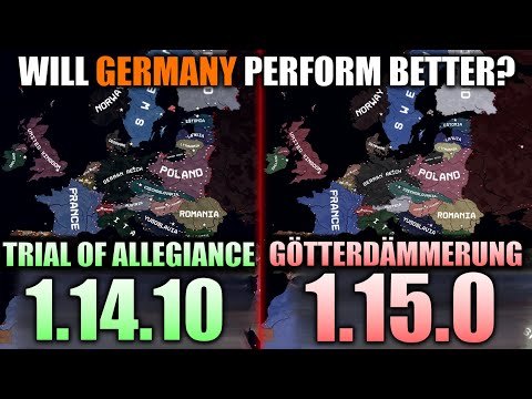 Old Germany Vs New Germany - HOI4 Götterdämmerung Double Timelapse