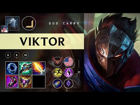 Viktor Carry vs Corki - NA Grandmaster Patch 25.22