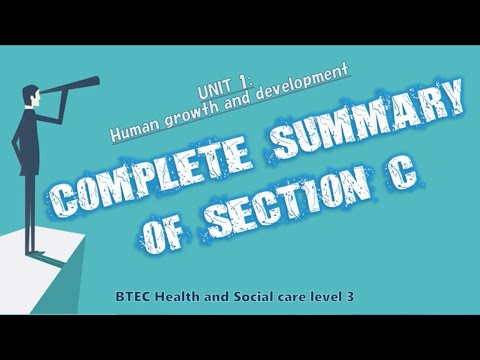 Unit 1: human growth & development - Complete summary of section C. Health & social care level 3