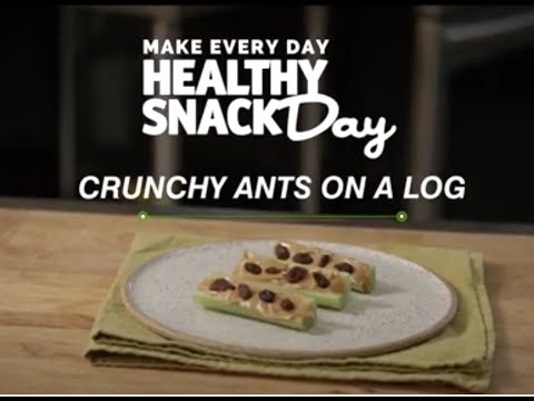 Healthy Snack Day: Crunchy Ants on a Log Recipe