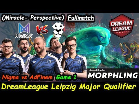Nigma vs Ad Finem | MIRACLE [Morphling] M-GOD Carry DreamLeague Leipzig Major EU Qual Game1 FullGame