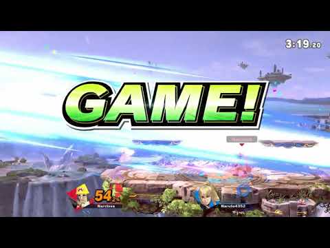 Narcissa (Mii Gunner) vs KennyG (Zero Suit Samus, Link)
