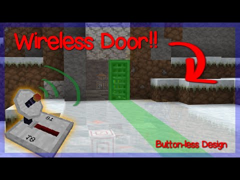 EPIC WIRELESS Redstone Door!