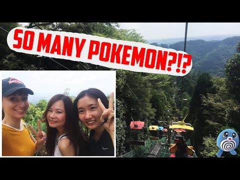 冒著40度的高溫攀登高尾山... ... (Climbing Mt Takao in 40 degree heat...)