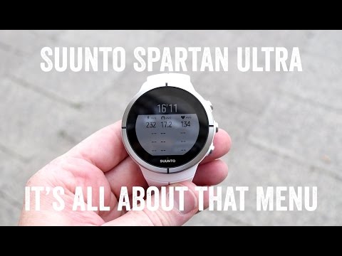 Suunto Spartan Ultra: All about the menus