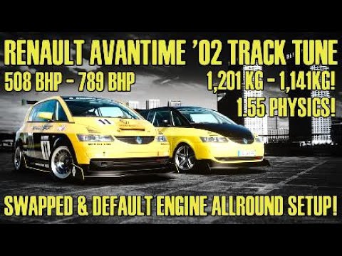 [646PP - 741PP] Renault Avantime '02 Default & Swapped Track Tune (1.55 Physics)