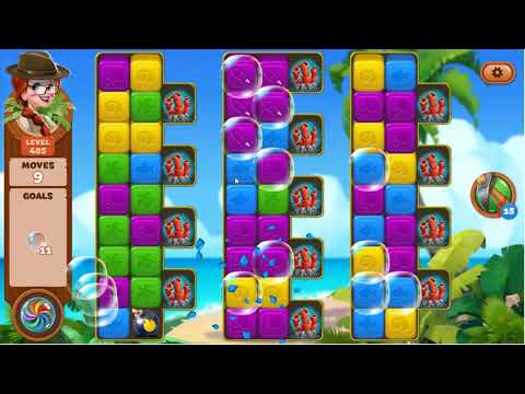 Lost Island Blast Adventure Level 485 - No Boosters