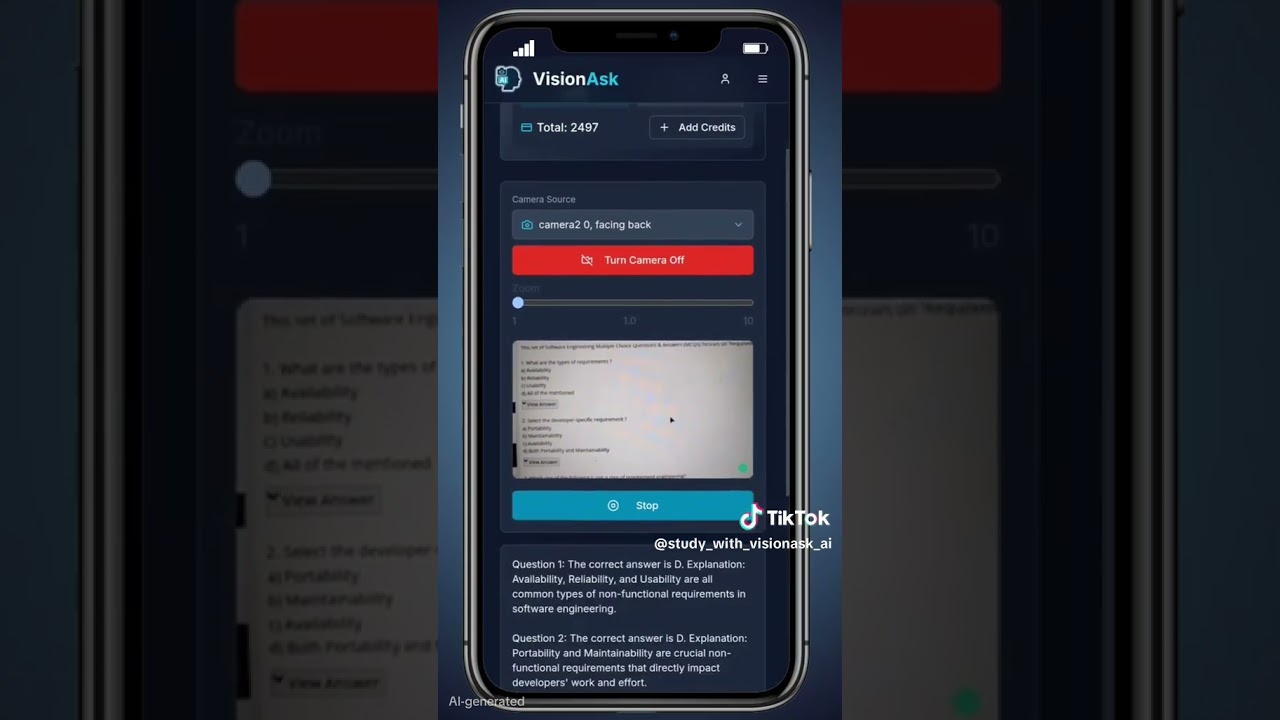 How to Use VisionAsk Study Assistant