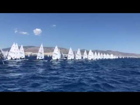 2019 Laser Radial Youth Europeans - Day 2 - Girls Yellow fleet - Second Start
