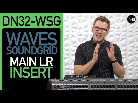 Klark Teknik DN32-WSG - Waves SuperRack SoundGrid Behringer X32 Main LR - Aux Insert