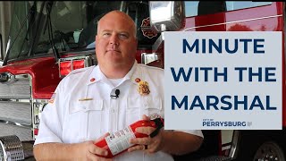 Minute with the Marshal: Proper Disposal of Fire Extinguishers