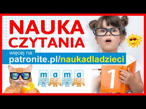 Nauka Czytania - Składanie Literek Pierwszych Słów i Alfabet dla Dzieci po Polsku cz.1
