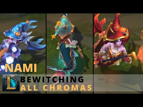 Bewitching Nami All Chromas - League of Legends