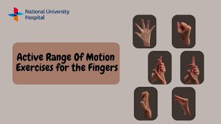 Active Range of Motion Exercises for the Fingers (English)