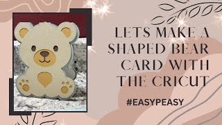 How to create a shaped card with the Cricut