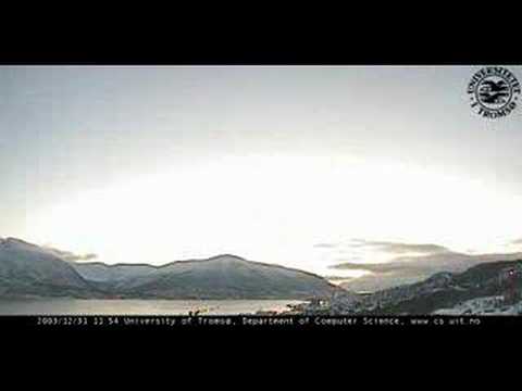 A view of Tromsø in the winter