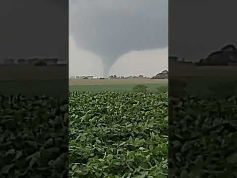 Tornado from Stanhope to Jewell as seen from my house
