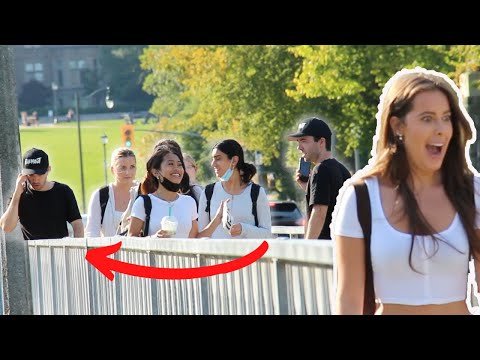 TIME TRAVELLER ON THE BRIDGE TWIN PRANK!