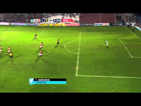 Gol de Michel. Instituto 3 - Santamarina 2. Fecha 31. Primera B Nacional 2015. FPT.