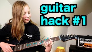 Super easy way to find all the guitar chords and notes