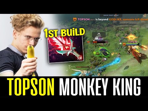TOPSON New BROKEN First Build on his Signature Hero MONKEY KING DOTA 2