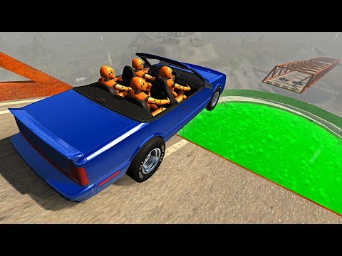 Beamng drive - Open Bridge Crashes over Radioctive Nuclear Power Plant #2