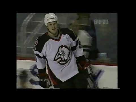 Erik Rasmussen Goal - Blue Jackets vs. Sabres 1/23/01 (Sabres First Ever Game vs Columbus)